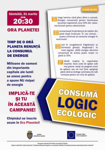 Managerii Proiectului de eficienţă energetică al Primăriei Chişinău îndeamnă locuitorii capitalei să se alinieze Orei Planetei